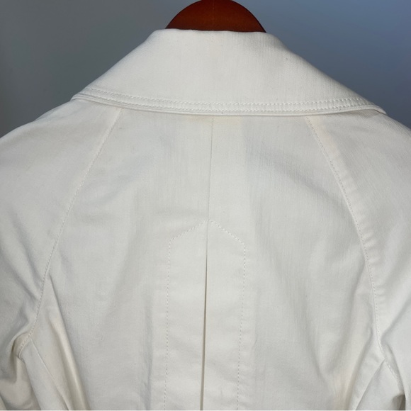 Theory Double Breasted Belted White Jacket - size small - Picture 6 of 12